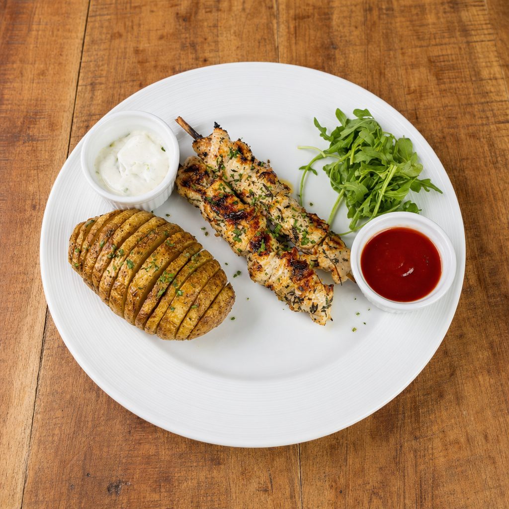 Grilled Skewer of Day.