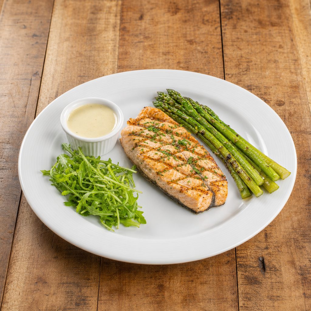Planked Salmon Filet.