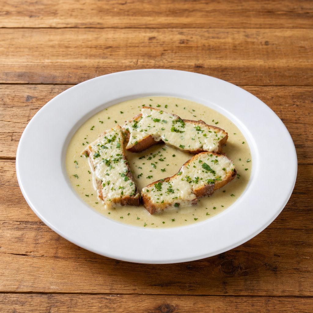 Focaccia/Gorgonzola Cream.