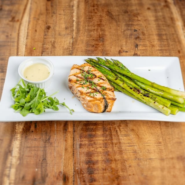 Planked Salmon Filet.